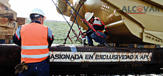 Maniobras de Alcovar sobre vía férrea