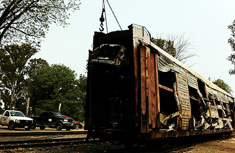Salvamento ferroviario en Ac&aacute;mbaro, Guanajuato &mdash; imagen 2 de 6